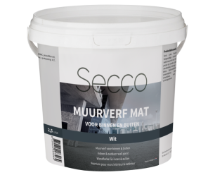 Witte muurverf mat
