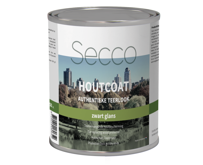 Houtcoat teerlook zwarte glans