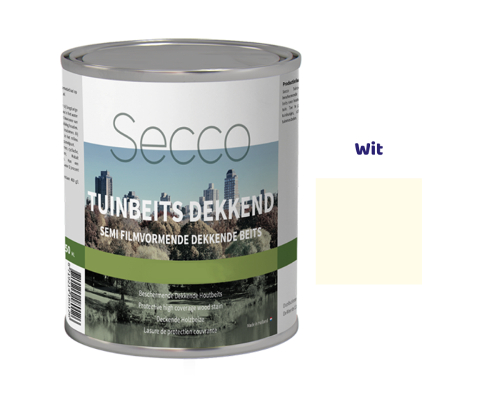 Witte tuinbeits dekkend